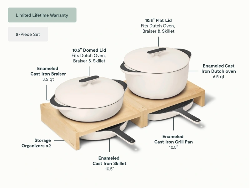 Enameled Cast Iron Set